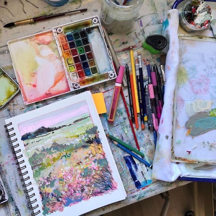 Colorful Landscape Paintings by Jennifer L Mohr