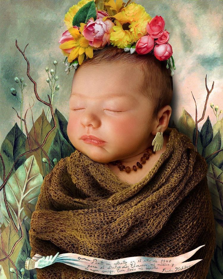Baby Face in Famous Paintings by Lucas de Ouro