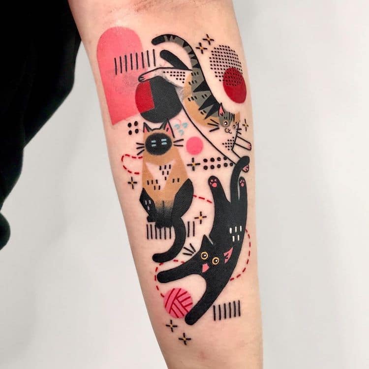 Abstract Animal Tattoos by Hen