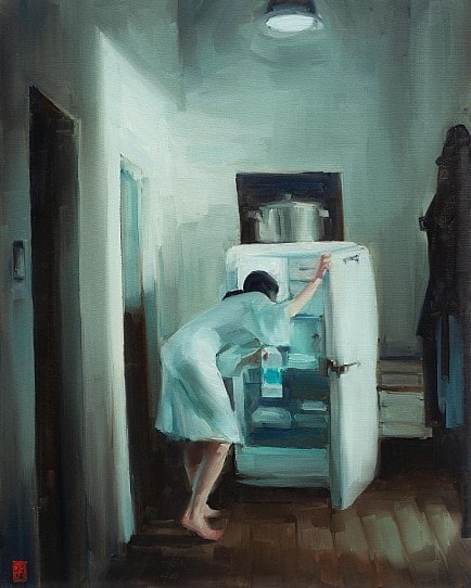 Atmospheric Indoor Oil Paintings by Sasha Hartslief