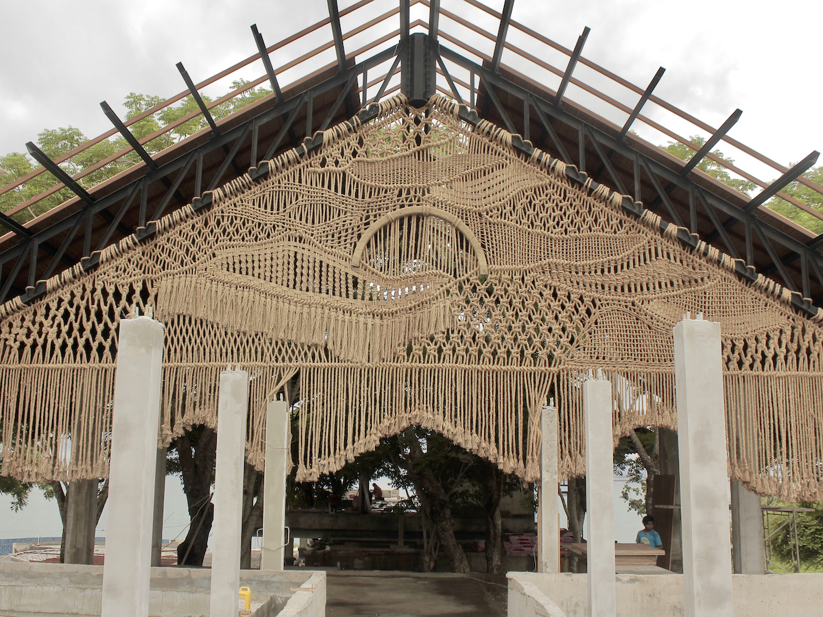 Agnes Hansella Macrame Art Installation Bali