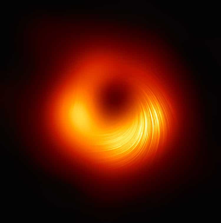 Event Horizon Telescope M87 Super Massive Black Hole First Images of Magnetic Field