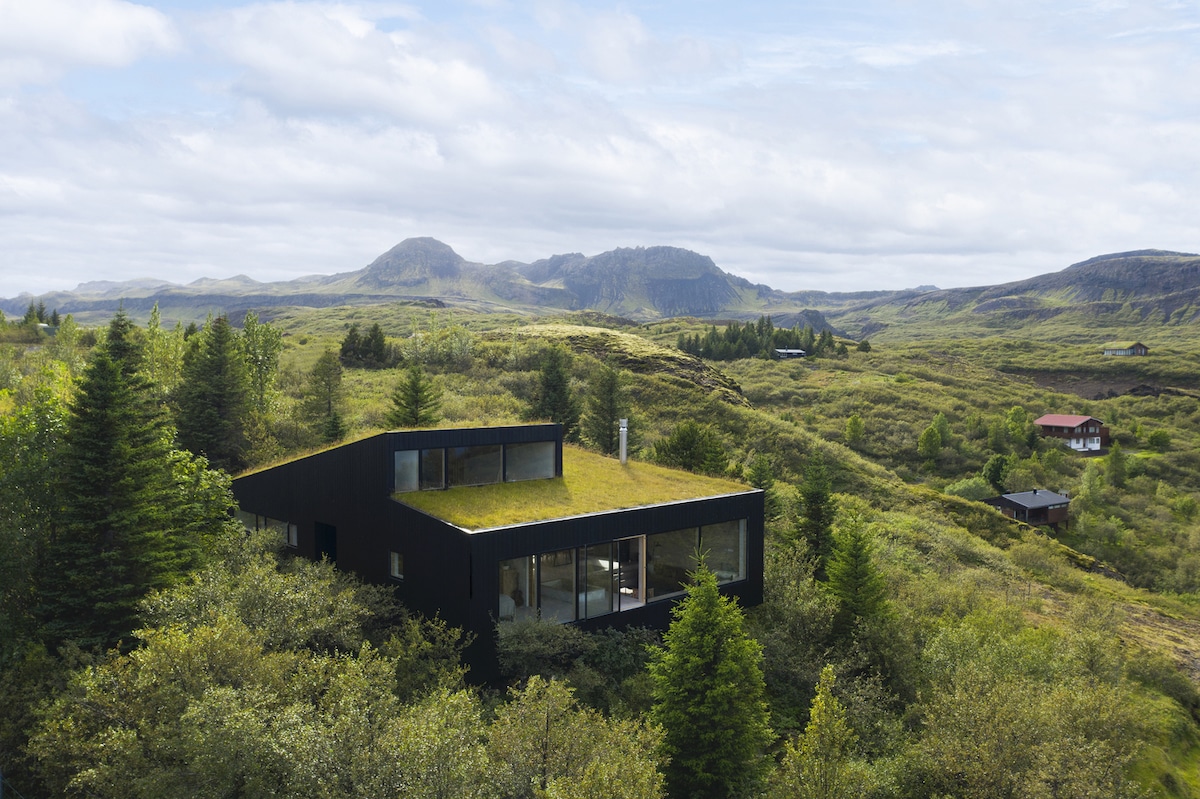 This Green Home Was Designed to Fit Perfectly in the Icelandic Hillside