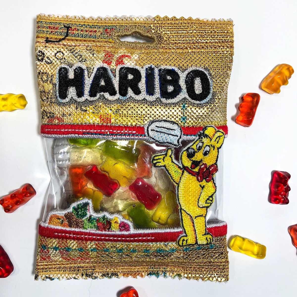 Embroidered Felt Haribo Gummy Bears
