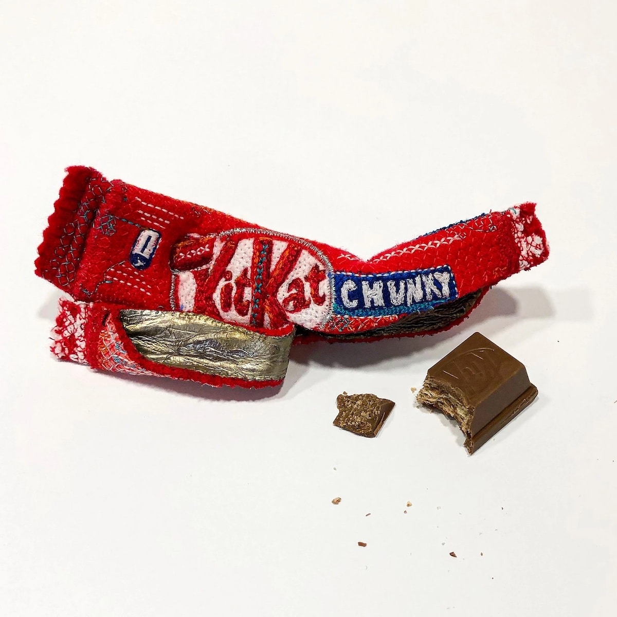 Felt and Embroidery KitKat Wrapper