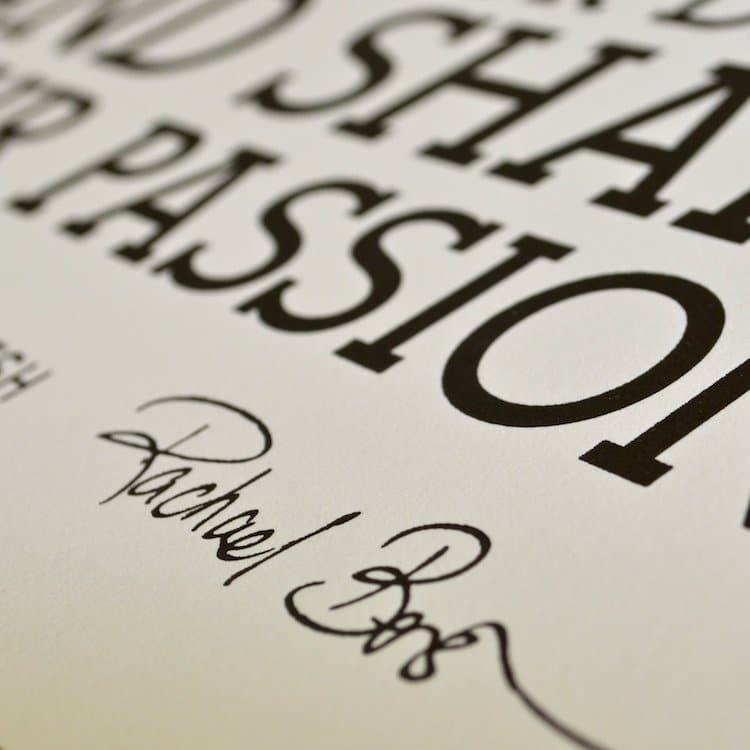 Typography Poster by Holstee