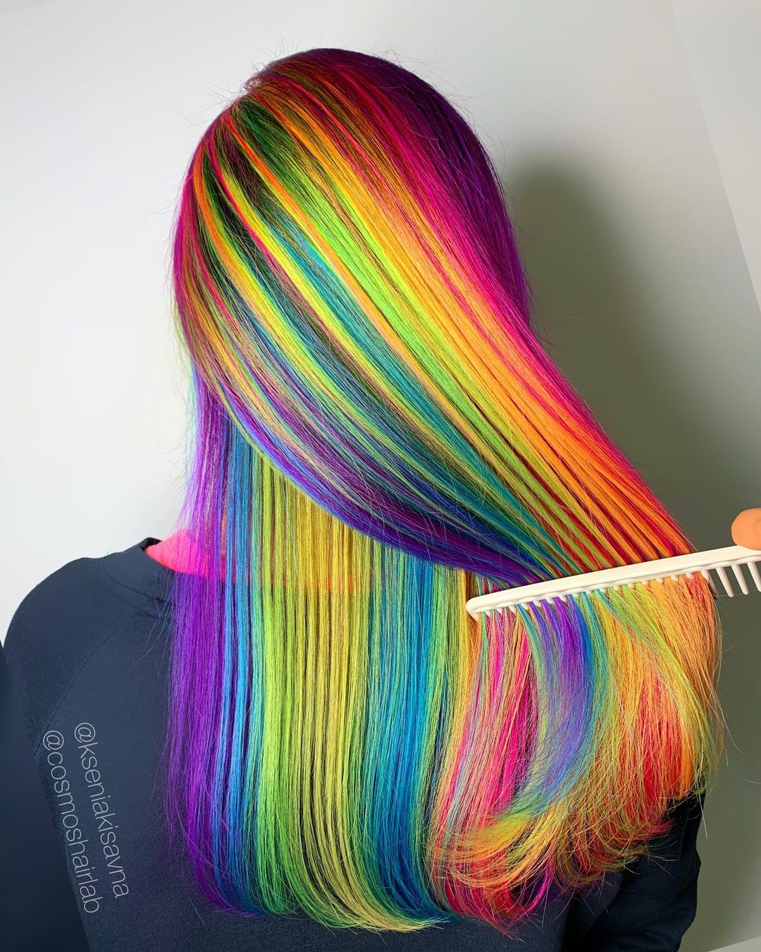 Multicolored Hair Style