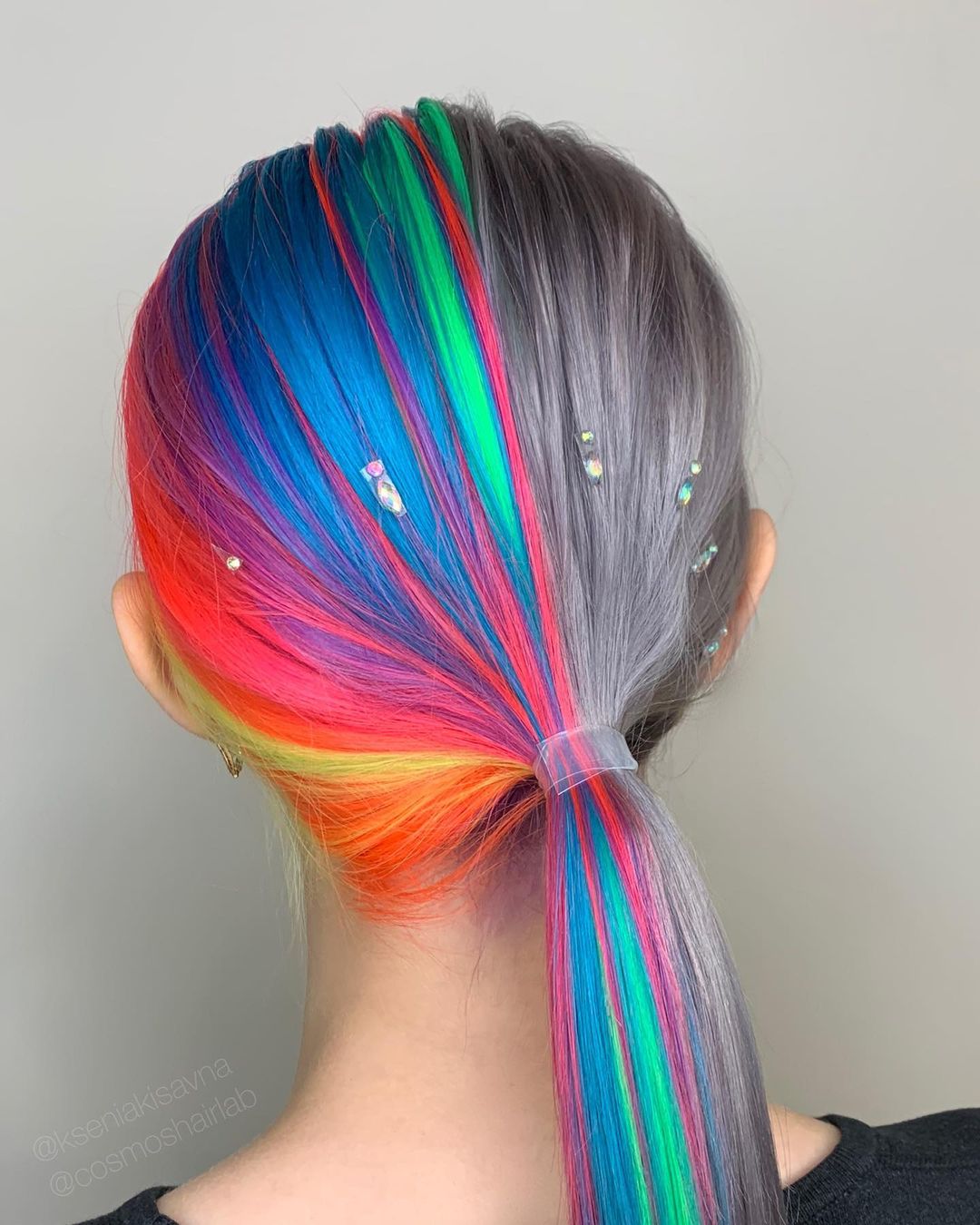 Multicolored Hair Style