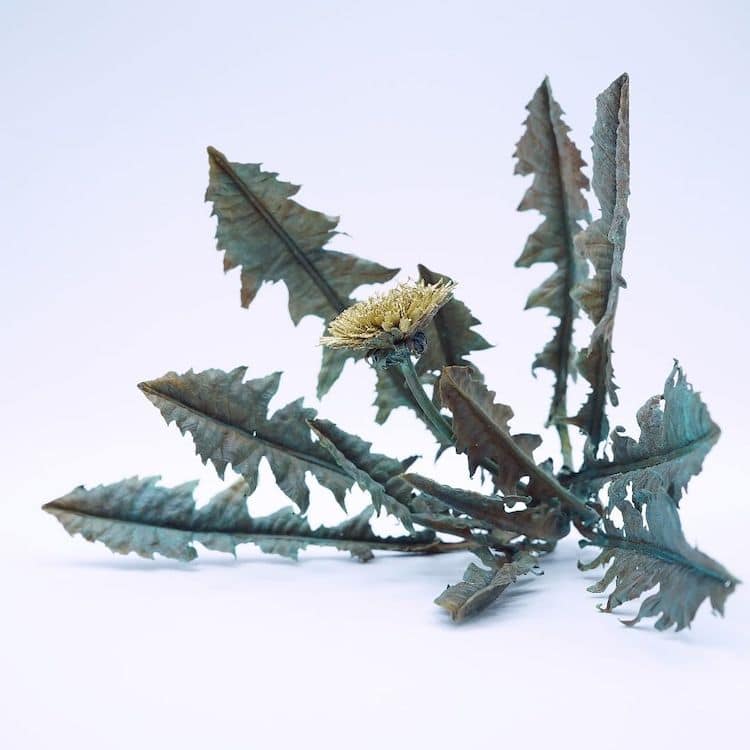 Metal Dandelion Sculptures by Shota Suzuki