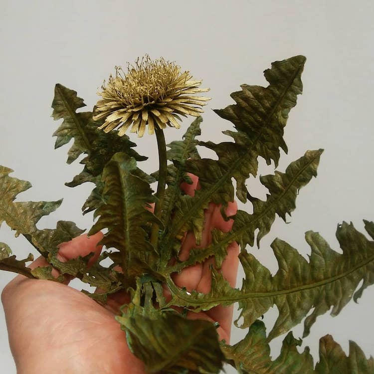 Metal Dandelion Sculptures by Shota Suzuki