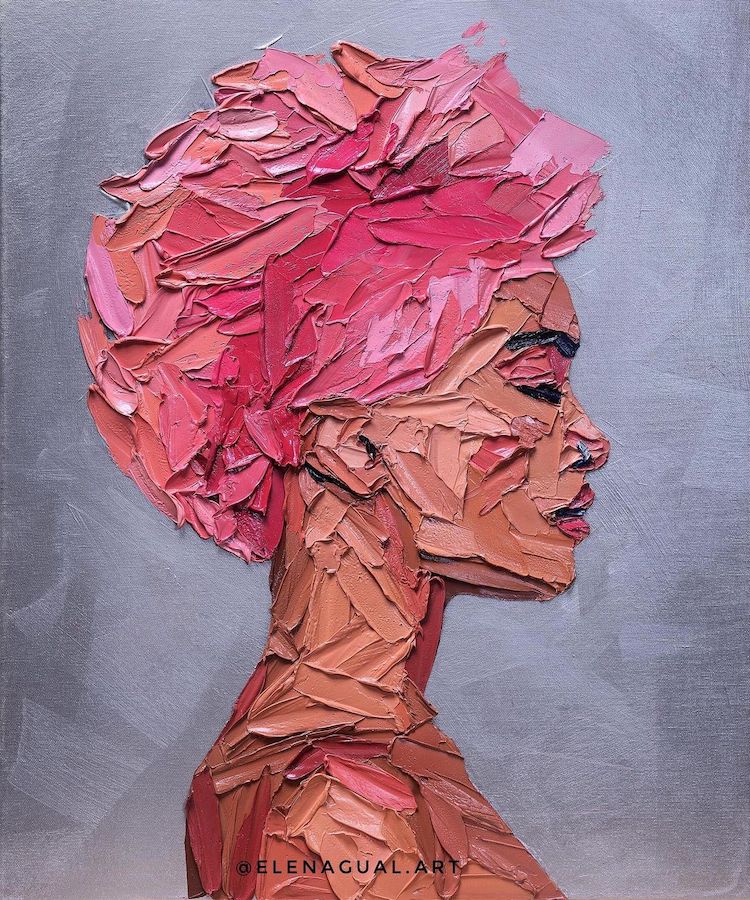 Elena Gual Colorful Portraits