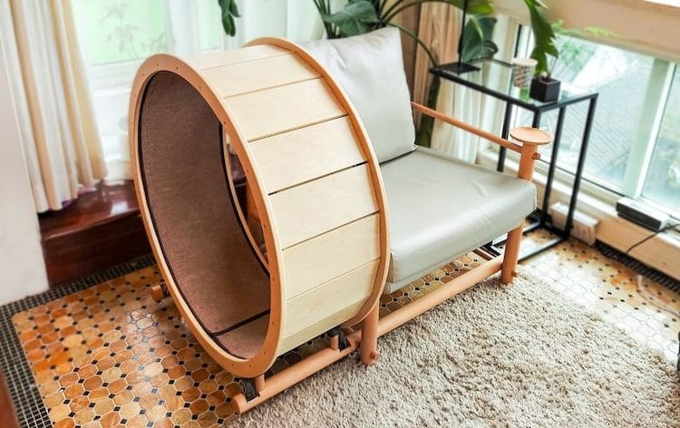 - ViralBandit Cat Exercise Wheel Loveseat by Catham City
