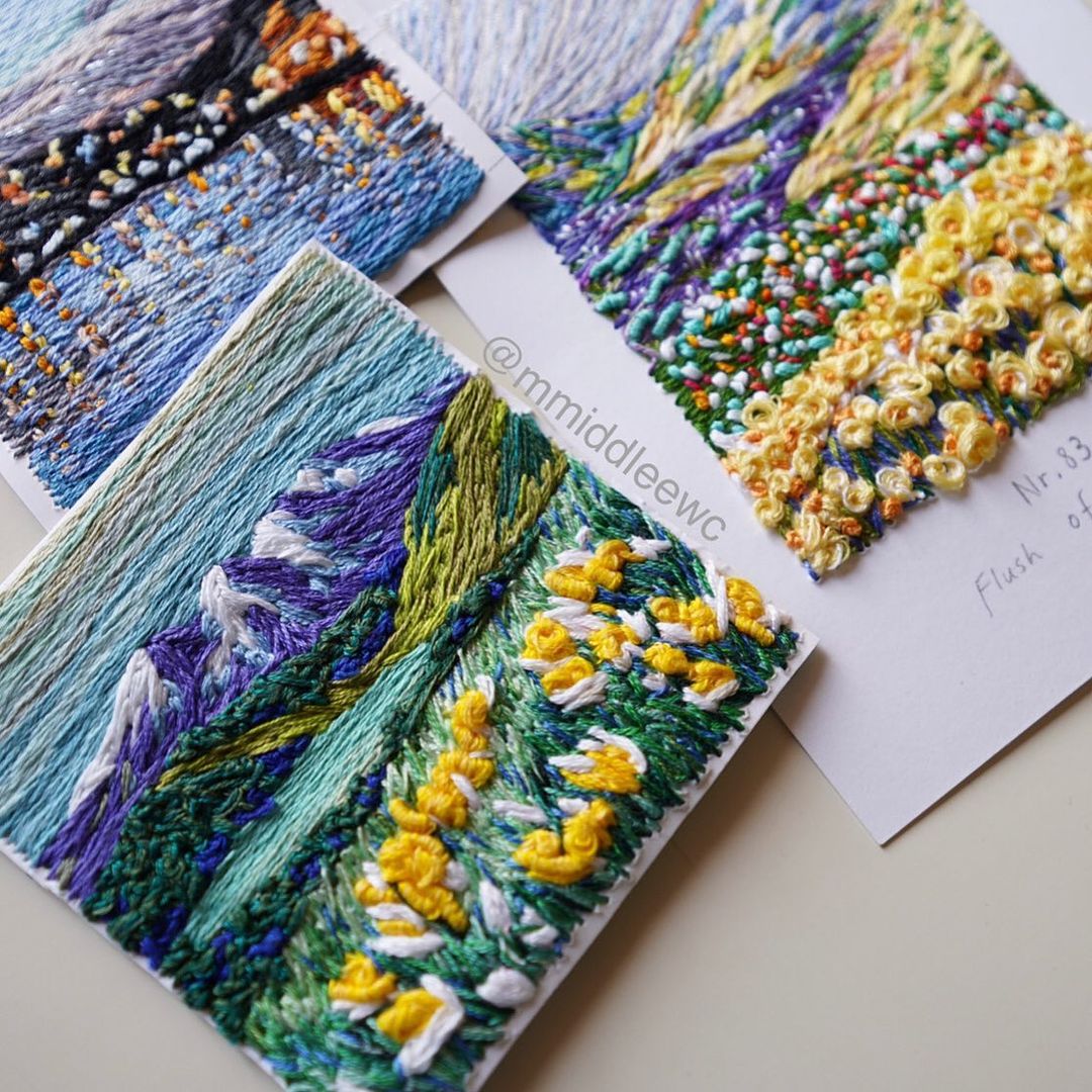 Embroidered Photographs by Artemis