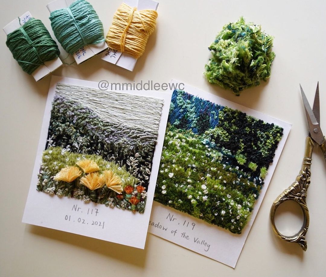 Embroidered Photographs by Artemis