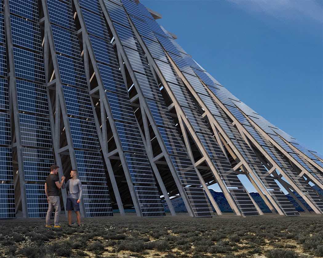 Solar Mountain Is a Permanent Art Installation That Would Produce 300 MWH of Renewable Energy at Burning Man