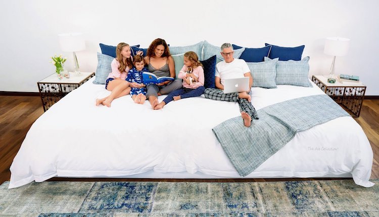 Family on a Giant Mattress