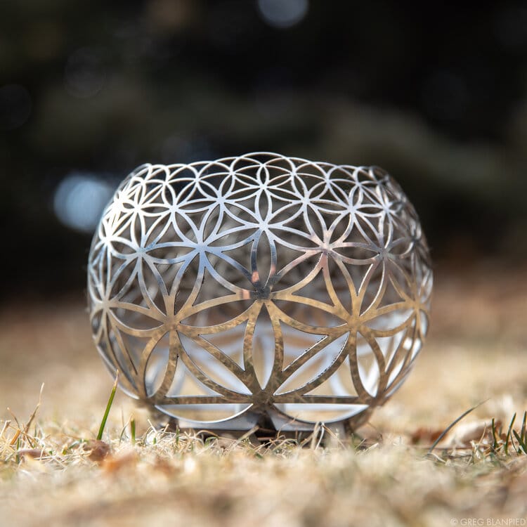 Flower of Life Geometric Candle Holder