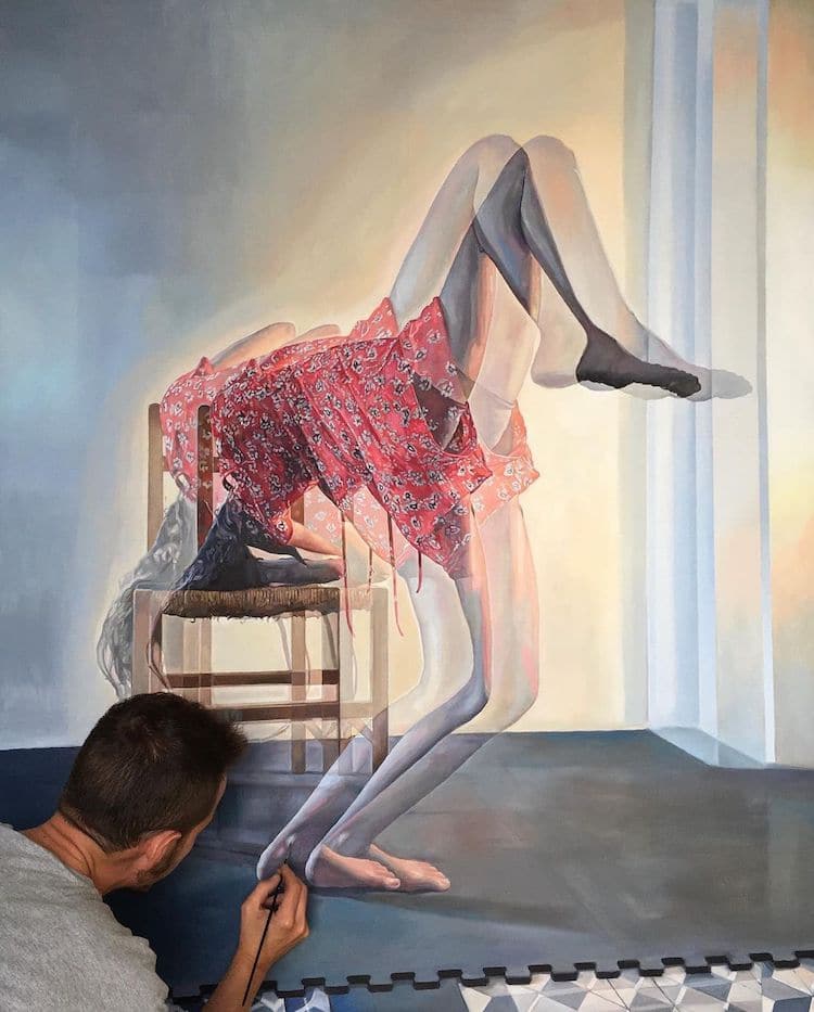 - ViralBandit Double Exposure Paintings by Cristian Blanxer