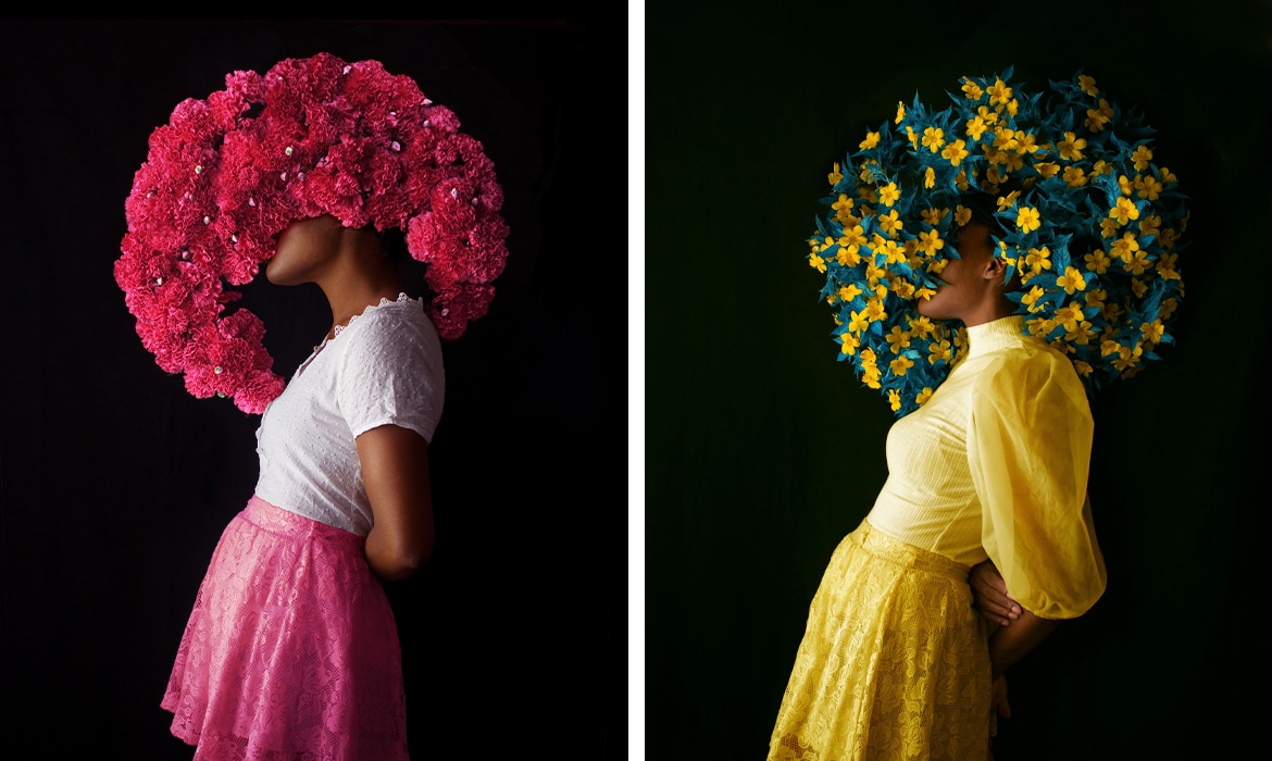 Photographer Fares Micue on Her Vibrant Floral Compositions and Unique Self Portraits