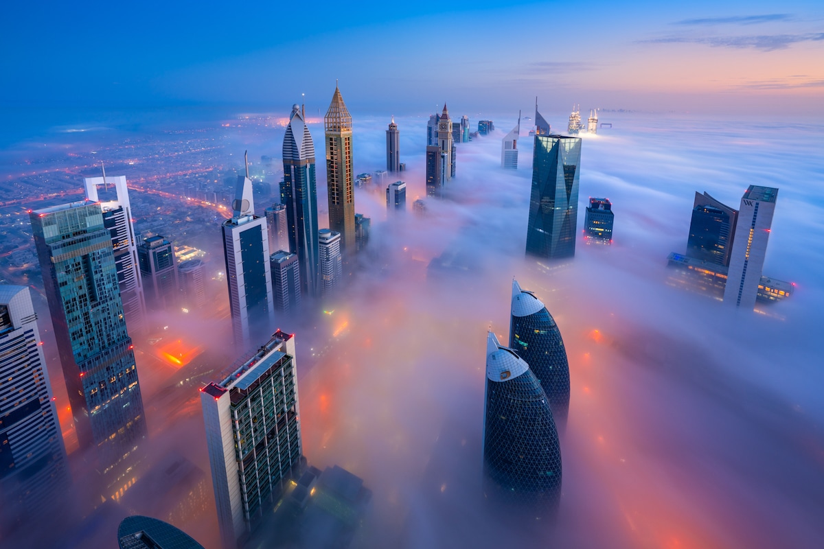Dubai Fog Photography by Albert Dros