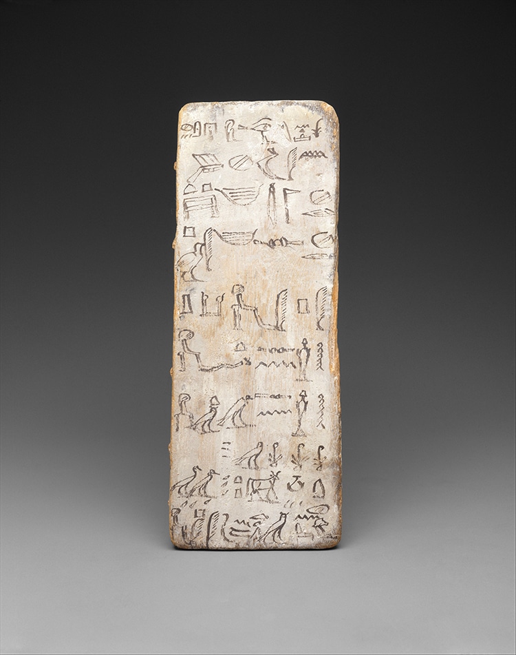 Writing Board with Formal Hieroglyphics