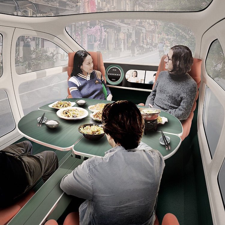 Airo Electric Car Dining Interior