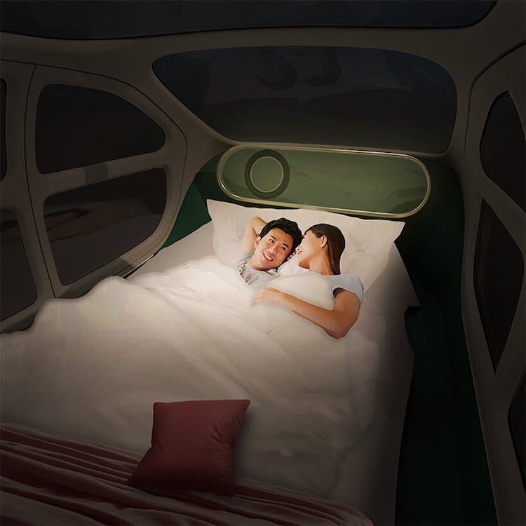 Airo Electric Car Interior Sleep Space