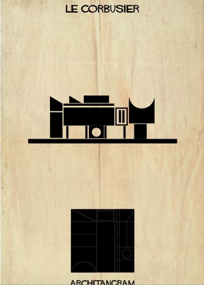 Illustrator Creates “Architect’s Alphabet” To Describe the Styles of Famous Architects