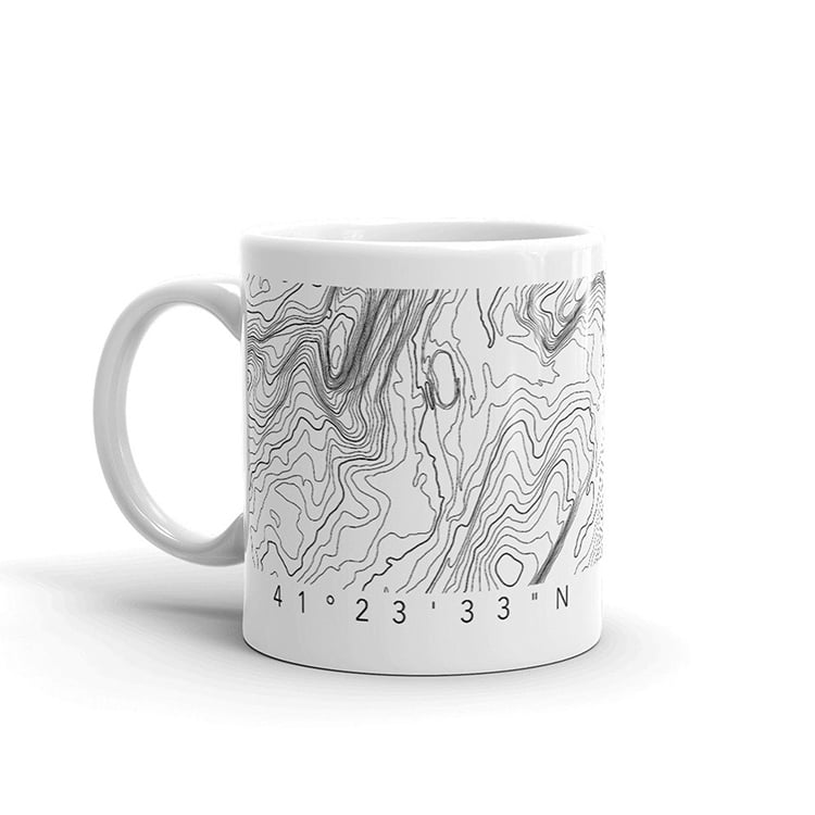 Topographic Map Mug