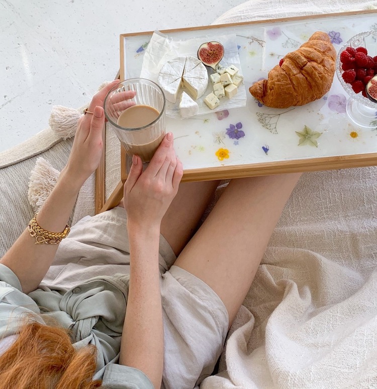 Flower Crystal Food Tray