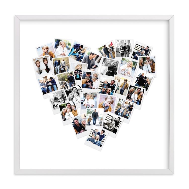 Minted Heart Photo Collage