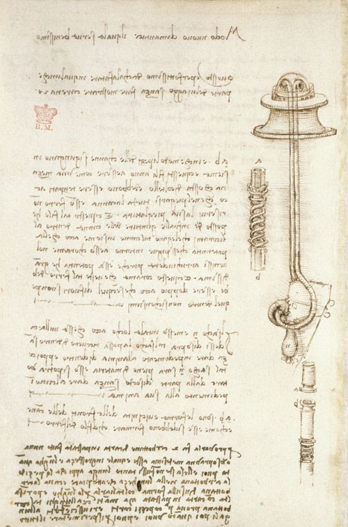 Page from Codex Arundel by Leonardo da Vinci