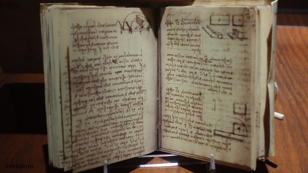Codex - Forster III, Serie de manuscritos que incluyen estudios de geometria, pesos y maquinas hidraulicas.