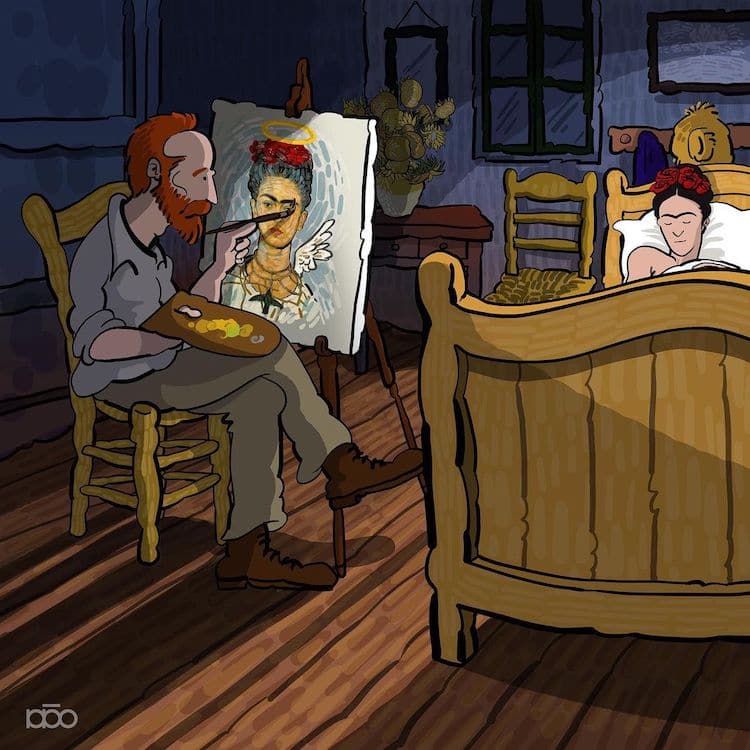 Vincent van Gogh Comic by Alireza Karimi Moghaddam