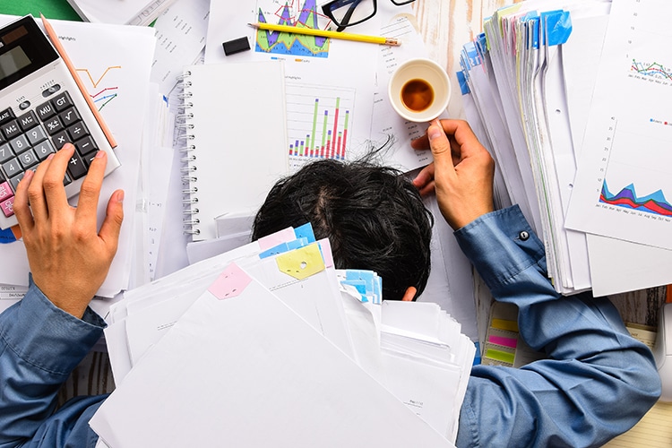 Overworked and tired employees suffer health problems