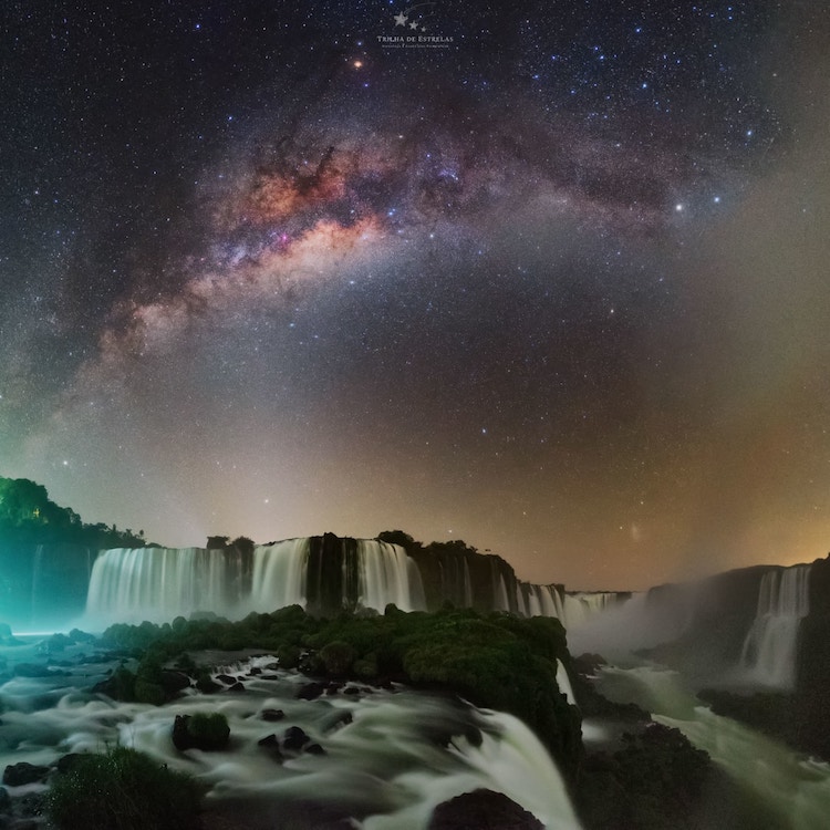 Milky Way Over Iguazu Falls