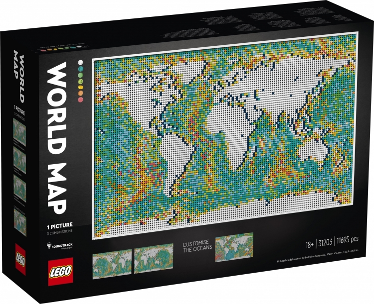 World Map Lego Set