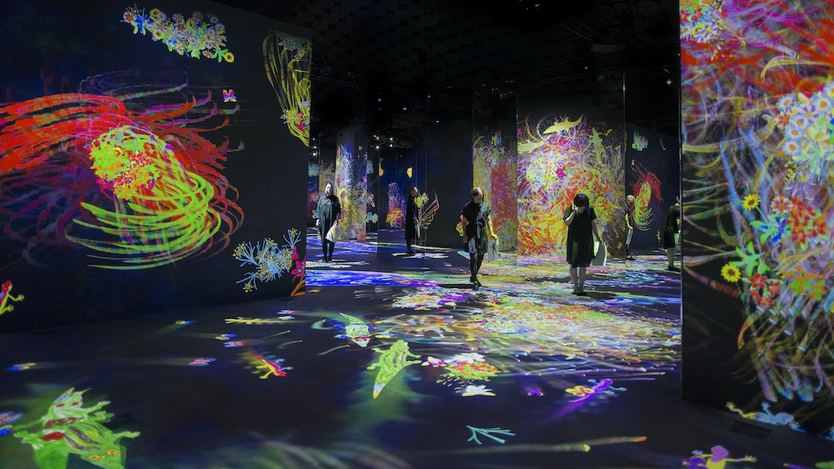 teamLab Immersive Art Experience at CaixaForum Barcelona, Spain