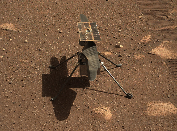 Sound of Blades of NASA Mars Ingenuity Helicopter from Mars Rover Perseverance