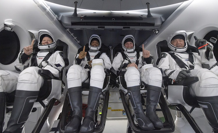 Crew-1 Astronauts on the Resilience