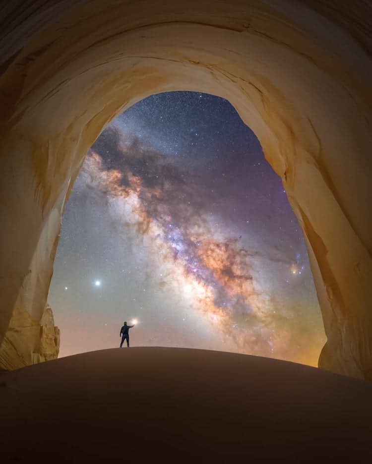 Milky Way Below the Cliff of the Grand Staircase-Escalante