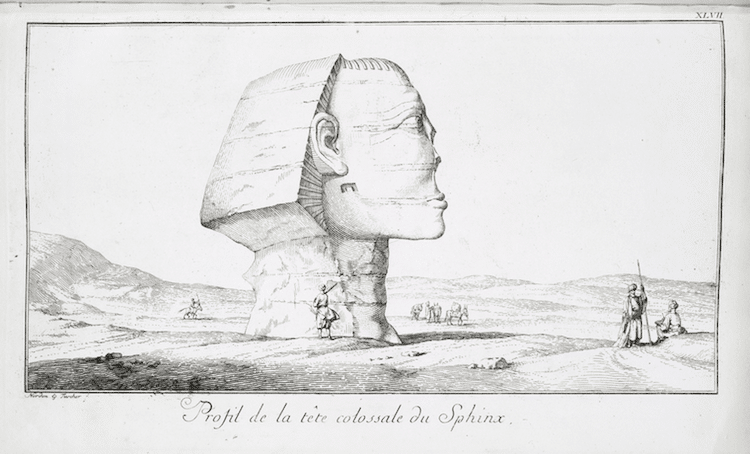Old Sketch of the Great Spinx of Giza