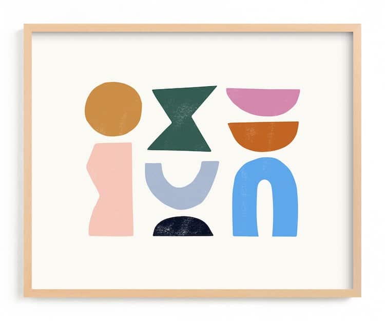 Abstract Shapes Art Print