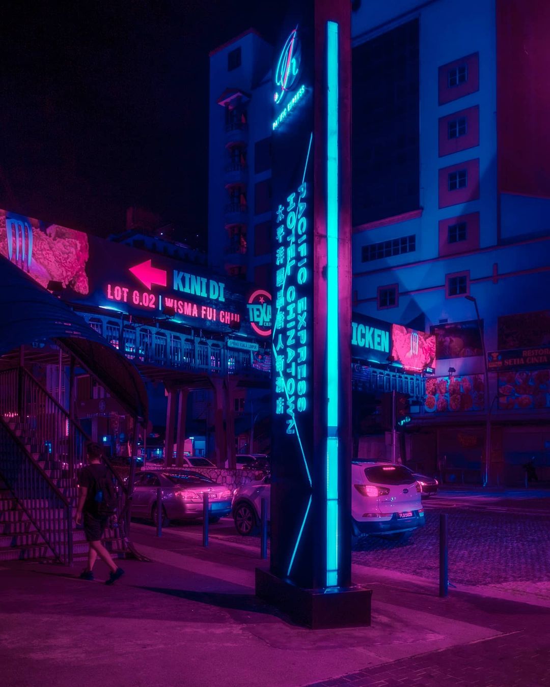 Malaysian Nights in Cyberpunk Aesthetics by Ying Chung - ViralBandit