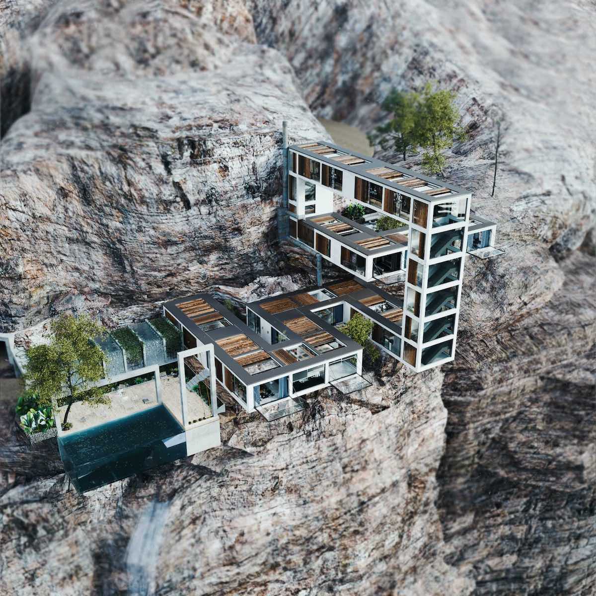 - ViralBandit Exterior View of Milad Eshtiyaghi's Mountain House