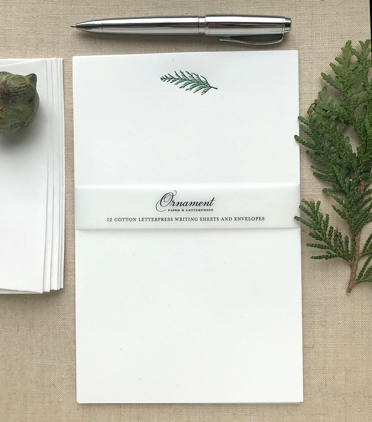 Cedar Pine Cotton Letter Paper