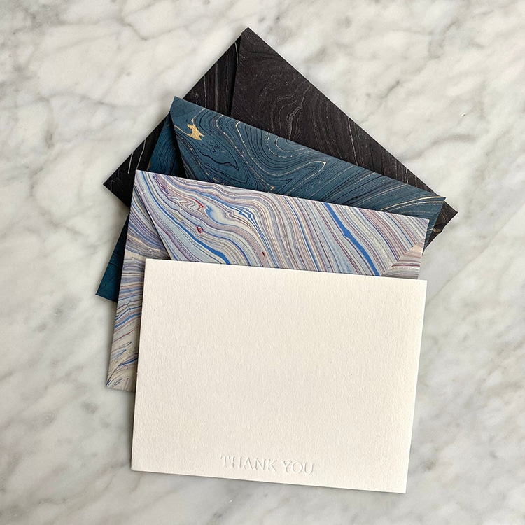 Marbled Paper Envelopes