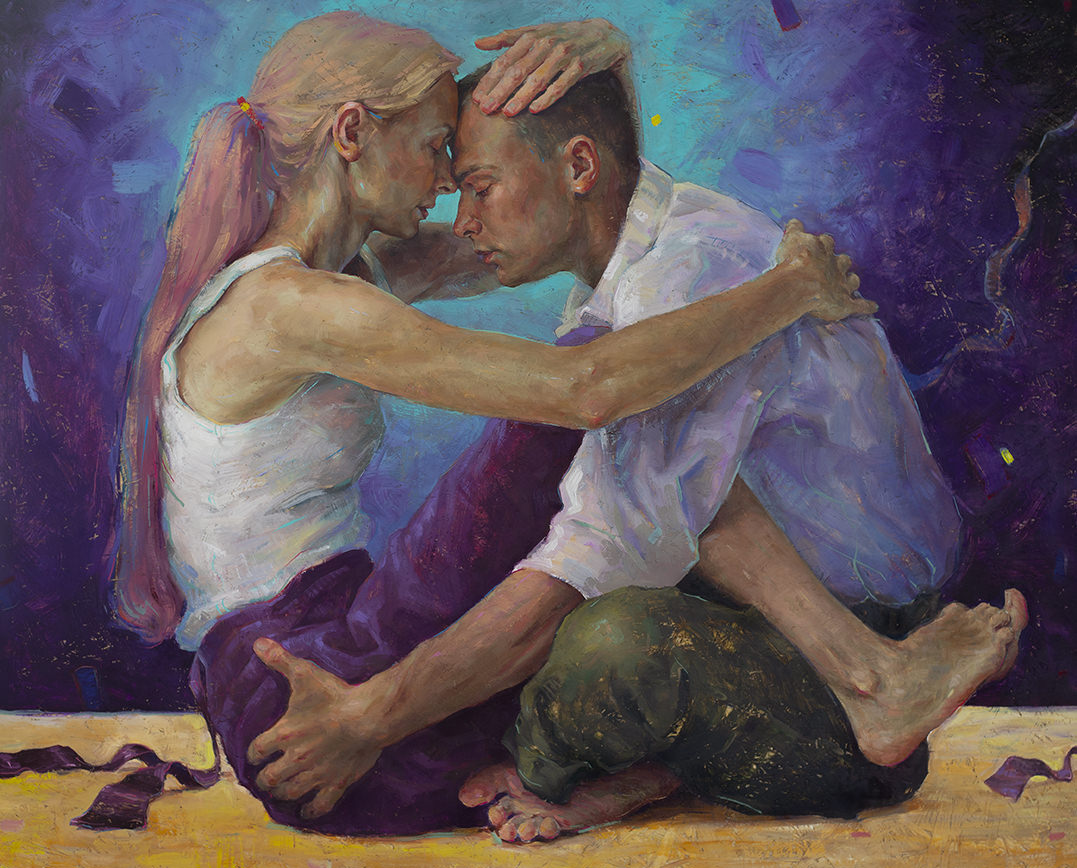 Contemporary Oil Portrait Painting by Tania Rivilis