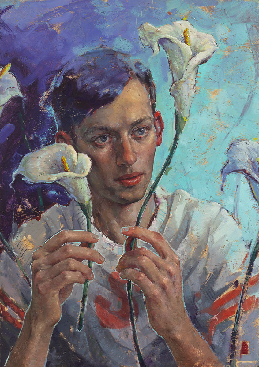 Contemporary Oil Portrait Painting by Tania Rivilis