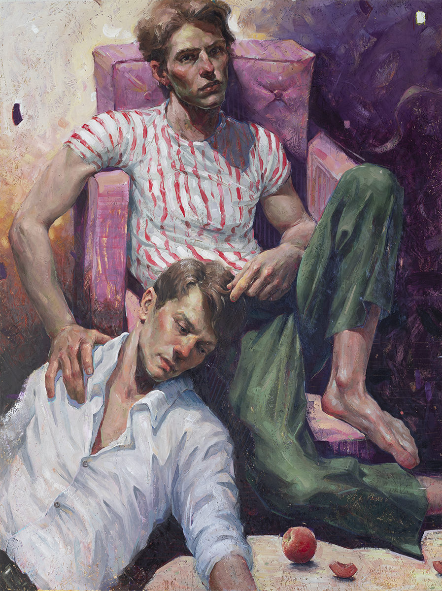 Contemporary Oil Portrait Painting by Tania Rivilis